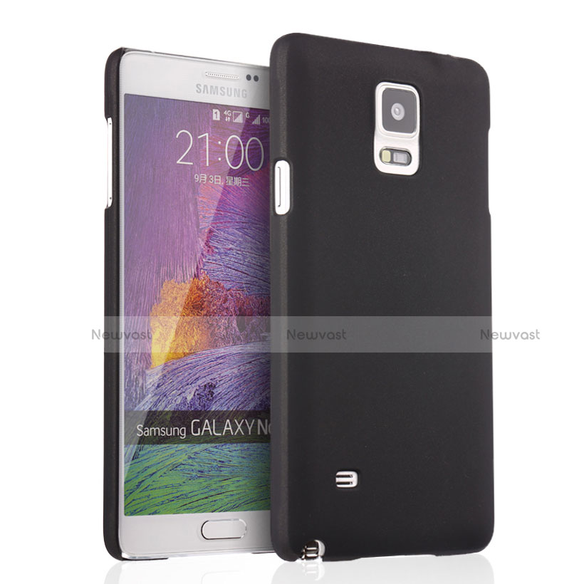 Hard Rigid Plastic Matte Finish Snap On Case for Samsung Galaxy Note 4 SM-N910F Black