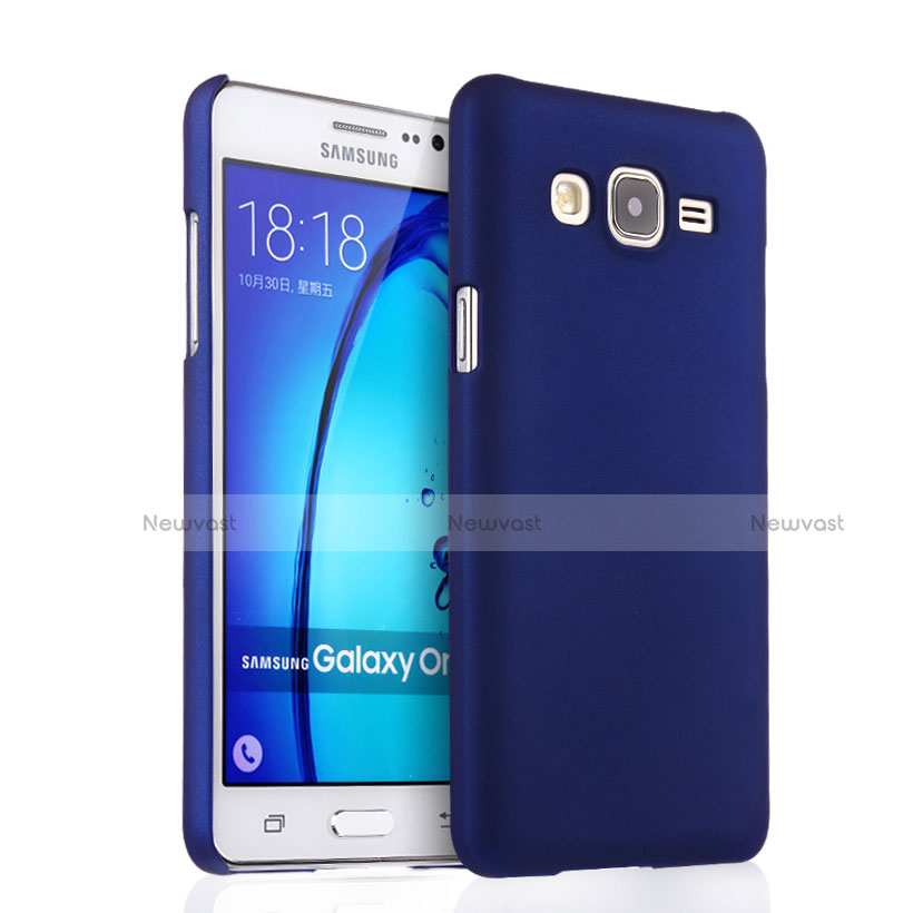 Hard Rigid Plastic Matte Finish Snap On Case for Samsung Galaxy On7 Pro Blue