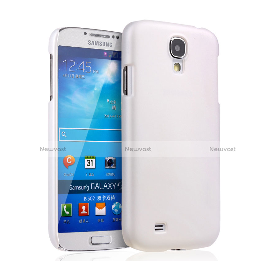 Hard Rigid Plastic Matte Finish Snap On Case for Samsung Galaxy S4 i9500 i9505 White