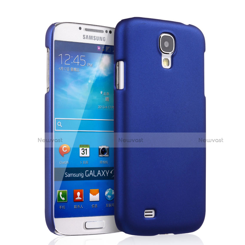 Hard Rigid Plastic Matte Finish Snap On Case for Samsung Galaxy S4 IV Advance i9500 Blue