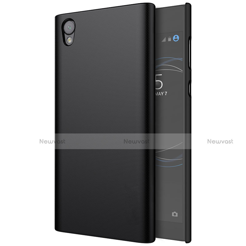 Hard Rigid Plastic Matte Finish Snap On Case for Sony Xperia L1 Black