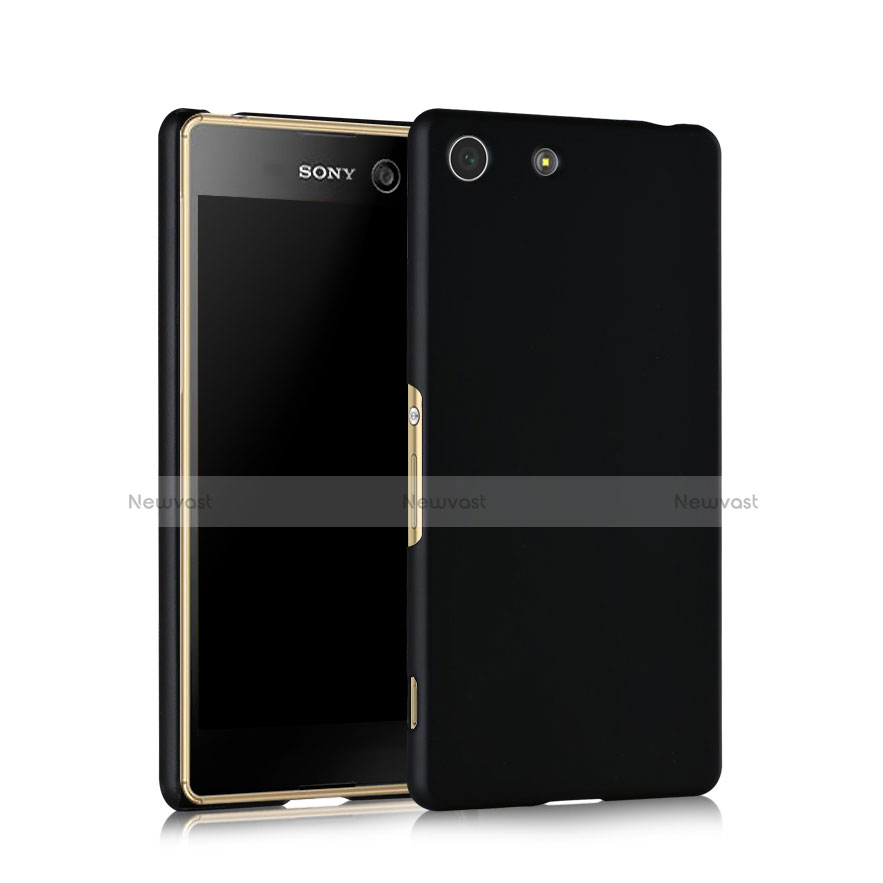 Hard Rigid Plastic Matte Finish Snap On Case for Sony Xperia M5 Black