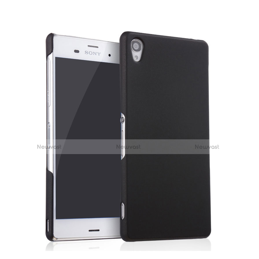 Hard Rigid Plastic Matte Finish Snap On Case for Sony Xperia Z3 Black