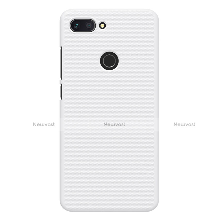 Hard Rigid Plastic Matte Finish Snap On Case for Xiaomi Mi 8 Lite White