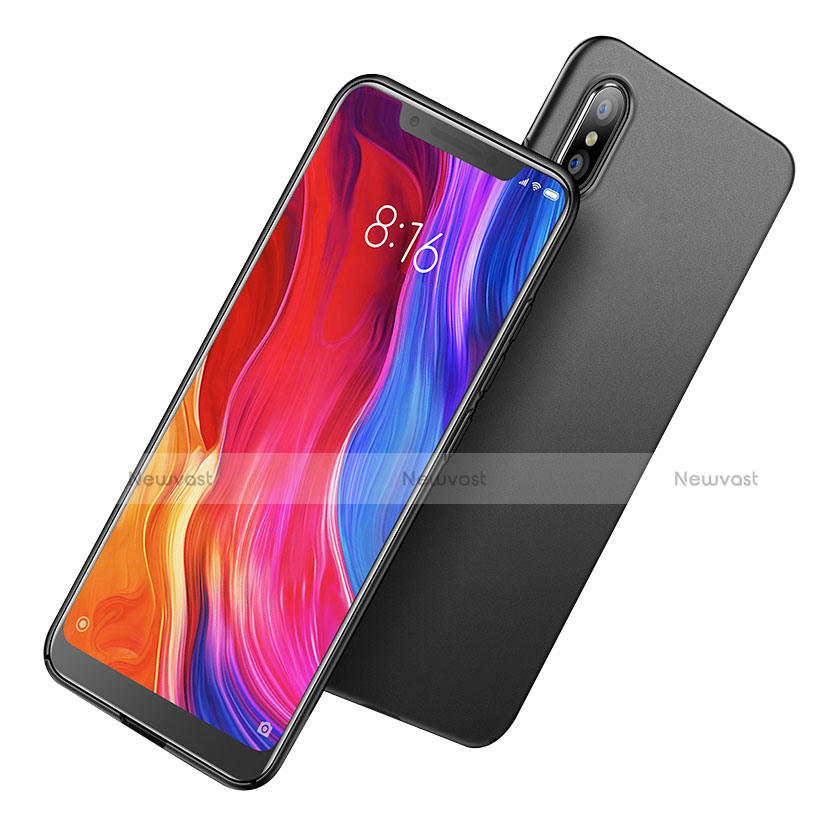 Hard Rigid Plastic Matte Finish Snap On Case for Xiaomi Mi 8 Pro Global Version Black