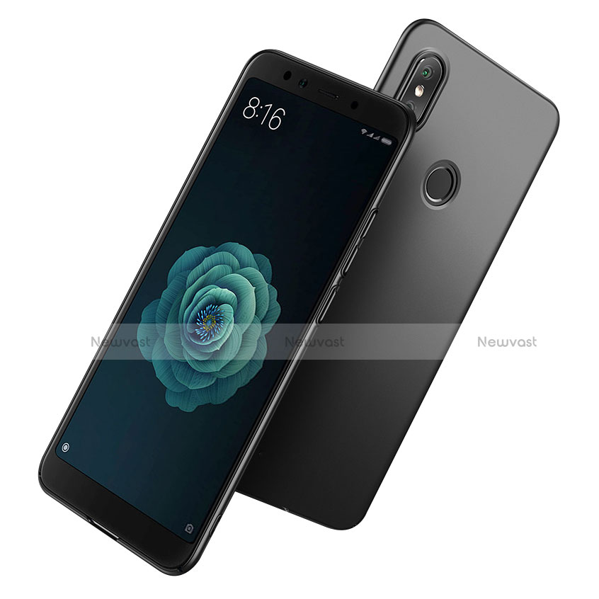 Hard Rigid Plastic Matte Finish Snap On Case for Xiaomi Mi A2 Black