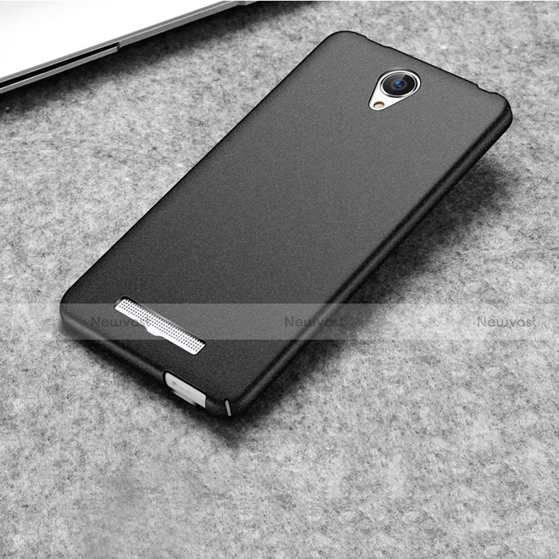 Hard Rigid Plastic Matte Finish Snap On Case for Xiaomi Redmi Note 2 Black