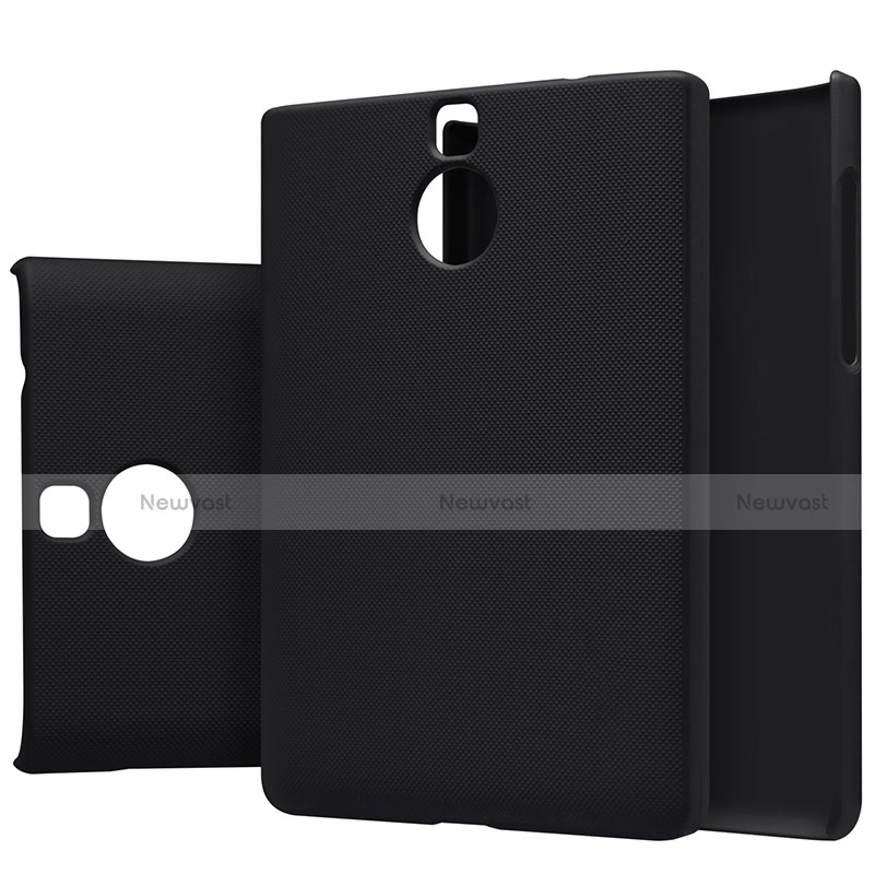 Hard Rigid Plastic Matte Finish Snap On Case M01 for Blackberry Passport Silver Edition Black