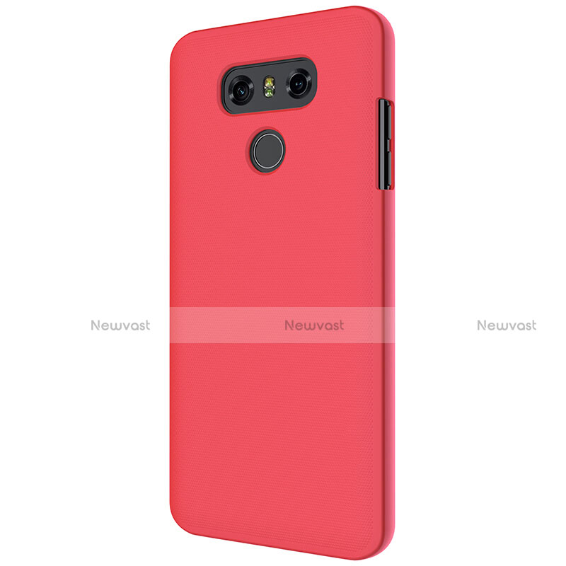 Hard Rigid Plastic Matte Finish Snap On Case M01 for LG G6 Red