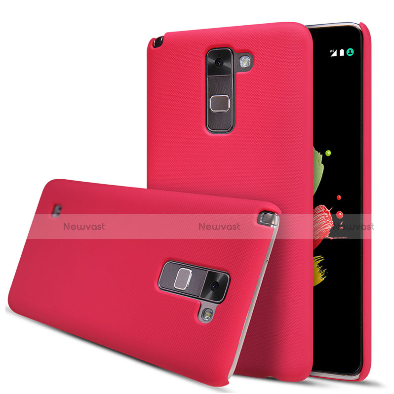 Hard Rigid Plastic Matte Finish Snap On Case M01 for LG Stylus 2 Plus Red