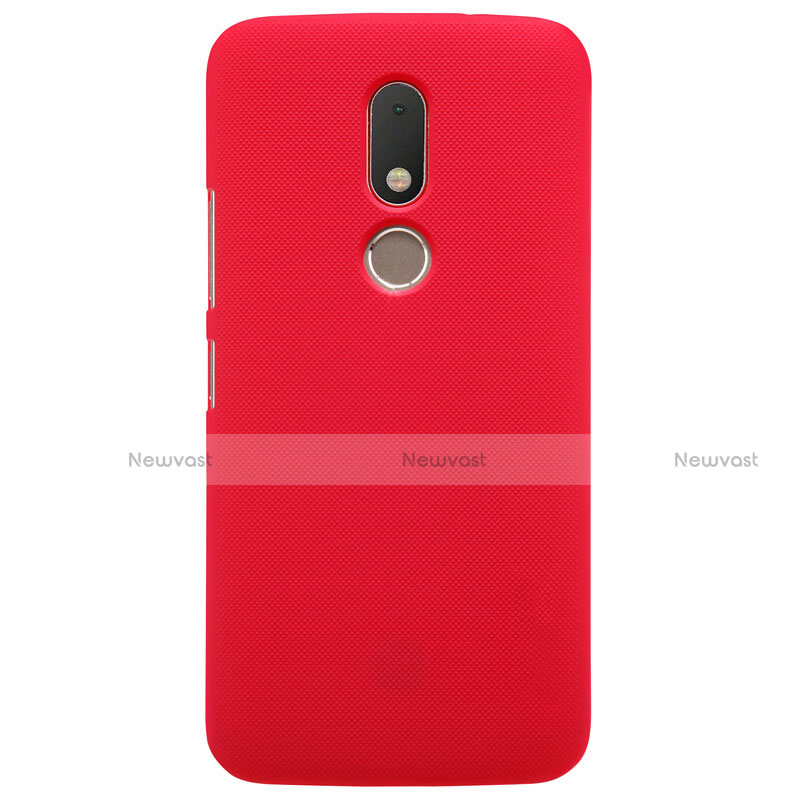 Hard Rigid Plastic Matte Finish Snap On Case M01 for Motorola Moto M XT1662 Red