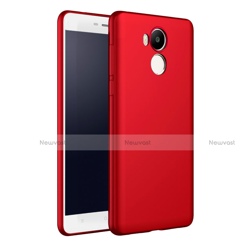 Hard Rigid Plastic Matte Finish Snap On Case M01 for Xiaomi Redmi 4 Prime High Edition Red