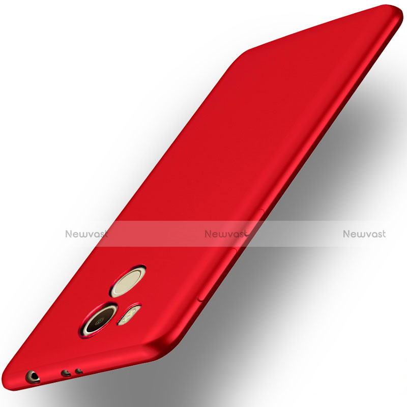 Hard Rigid Plastic Matte Finish Snap On Case M01 for Xiaomi Redmi 4 Prime High Edition Red