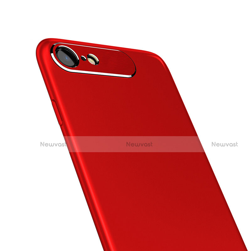 Hard Rigid Plastic Matte Finish Snap On Case M02 for Apple iPhone 7 Red