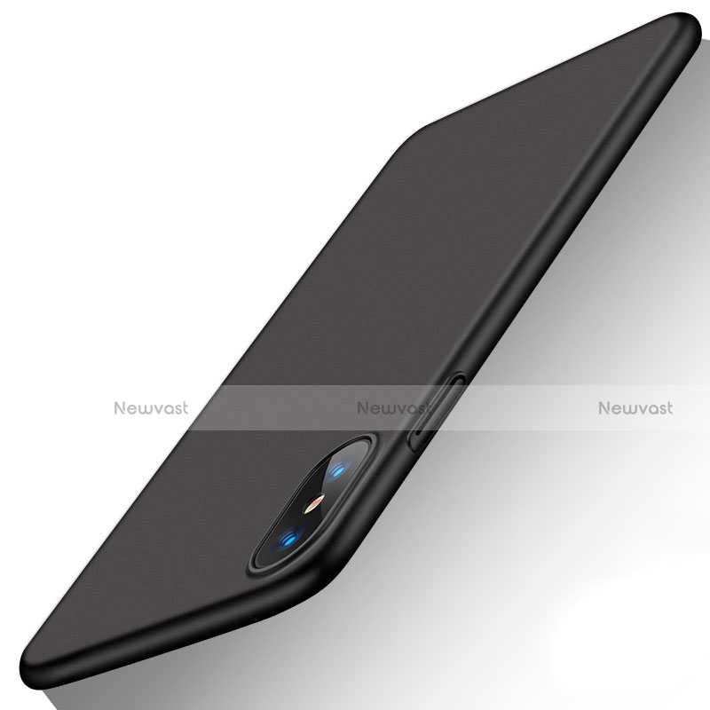 Hard Rigid Plastic Matte Finish Snap On Case M02 for Apple iPhone Xs Black