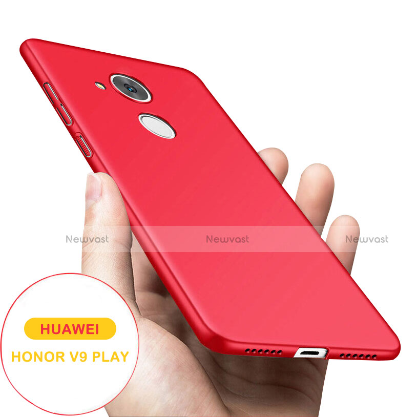 Hard Rigid Plastic Matte Finish Snap On Case M02 for Huawei Honor 6C Pro Red