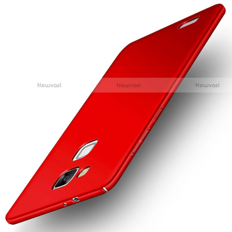 Hard Rigid Plastic Matte Finish Snap On Case M02 for Huawei Mate 7 Red