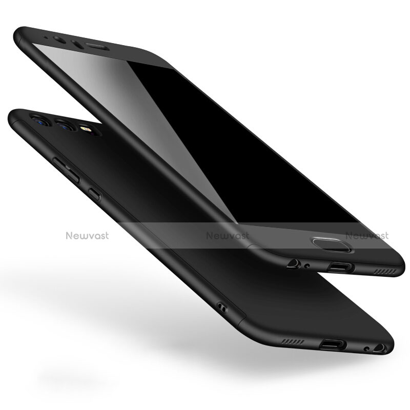 Hard Rigid Plastic Matte Finish Snap On Case M02 for Huawei P10 Black