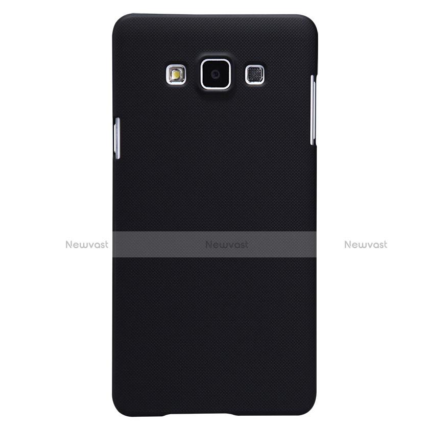 Hard Rigid Plastic Matte Finish Snap On Case M02 for Samsung Galaxy A7 Duos SM-A700F A700FD Black