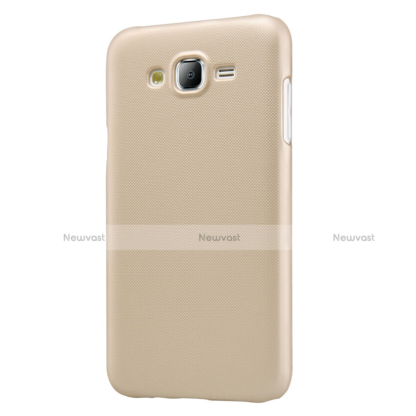 Hard Rigid Plastic Matte Finish Snap On Case M02 for Samsung Galaxy J7 SM-J700F J700H Gold