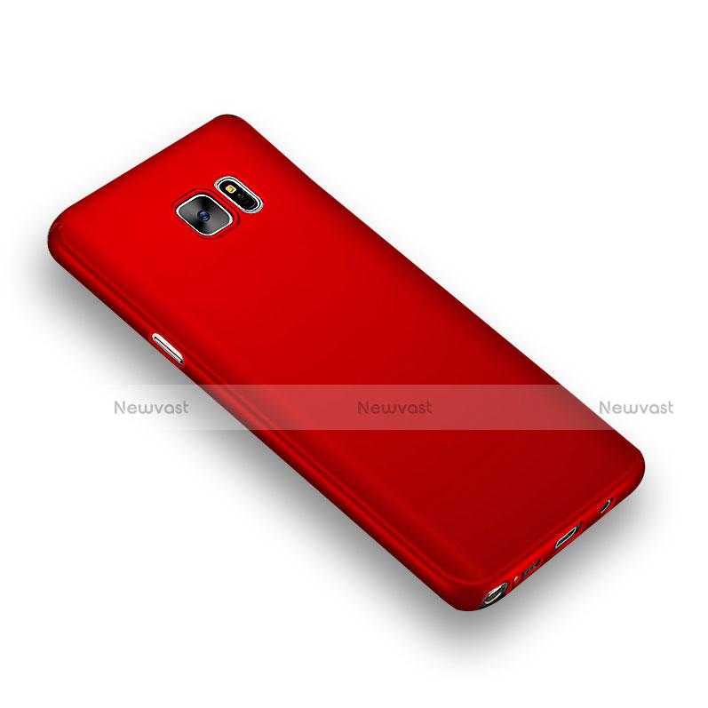 Hard Rigid Plastic Matte Finish Snap On Case M02 for Samsung Galaxy Note 5 N9200 N920 N920F Red