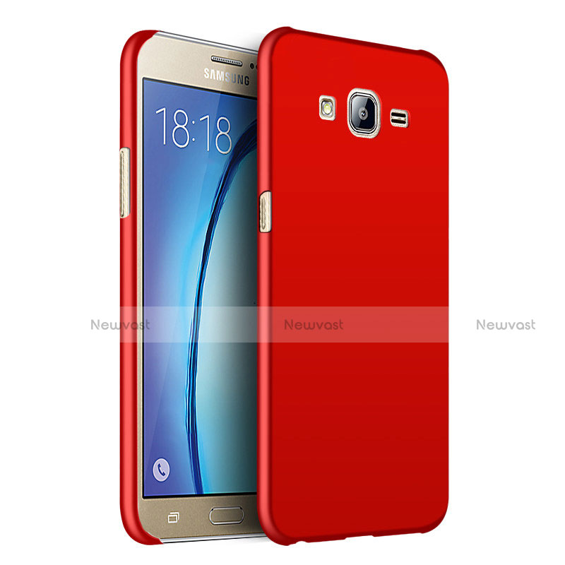 Hard Rigid Plastic Matte Finish Snap On Case M02 for Samsung Galaxy On7 Pro Red