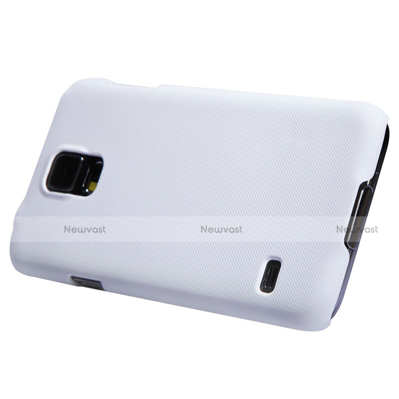 Hard Rigid Plastic Matte Finish Snap On Case M02 for Samsung Galaxy S5 G900F G903F White