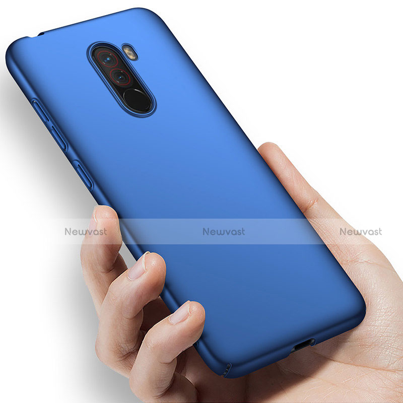 Hard Rigid Plastic Matte Finish Snap On Case M02 for Xiaomi Pocophone F1 Blue