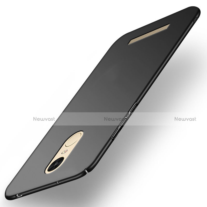 Hard Rigid Plastic Matte Finish Snap On Case M02 for Xiaomi Redmi Note 3 Black