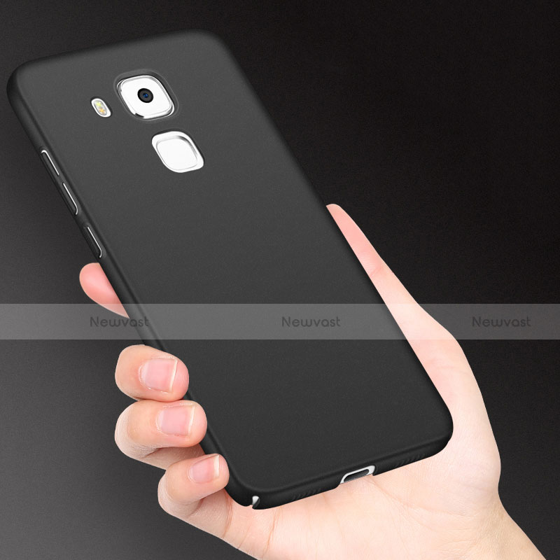 Hard Rigid Plastic Matte Finish Snap On Case M03 for Huawei G9 Plus Black