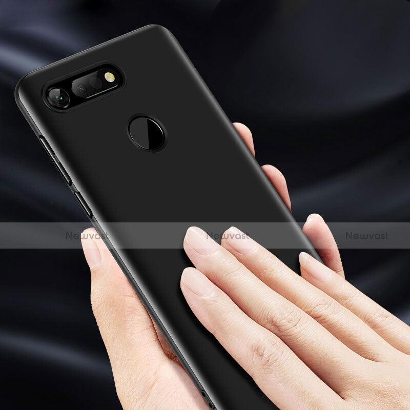 Hard Rigid Plastic Matte Finish Snap On Case M03 for Huawei Honor V20 Black