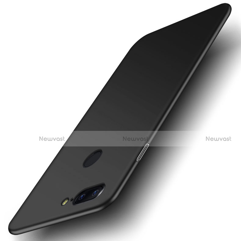 Hard Rigid Plastic Matte Finish Snap On Case M03 for OnePlus 5T A5010 Black