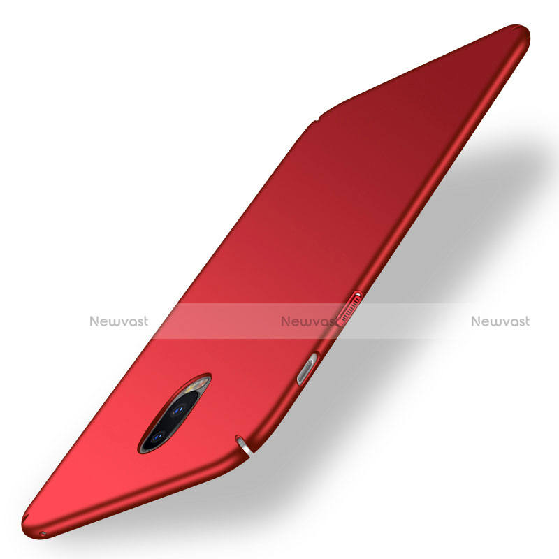 Hard Rigid Plastic Matte Finish Snap On Case M03 for Samsung Galaxy C8 C710F Red