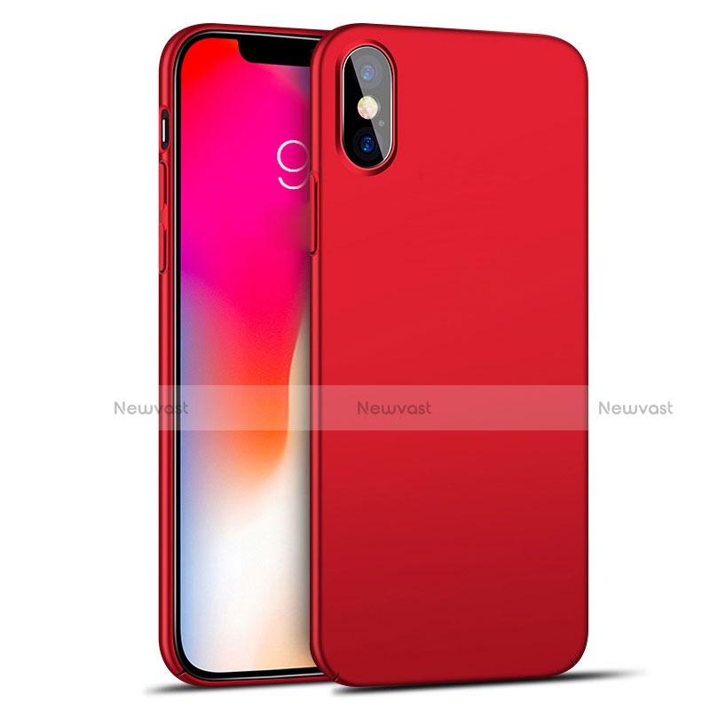 Hard Rigid Plastic Matte Finish Snap On Case M04 for Apple iPhone X Black