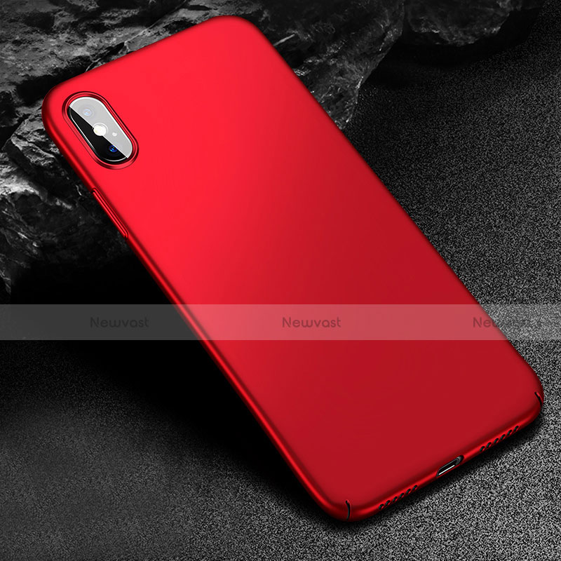 Hard Rigid Plastic Matte Finish Snap On Case M04 for Apple iPhone Xs Black