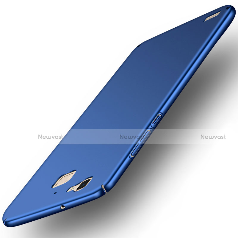 Hard Rigid Plastic Matte Finish Snap On Case M04 for Huawei G8 Mini Blue