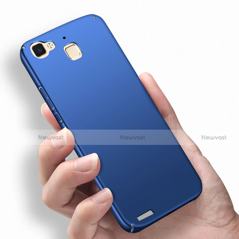 Hard Rigid Plastic Matte Finish Snap On Case M04 for Huawei G8 Mini Blue