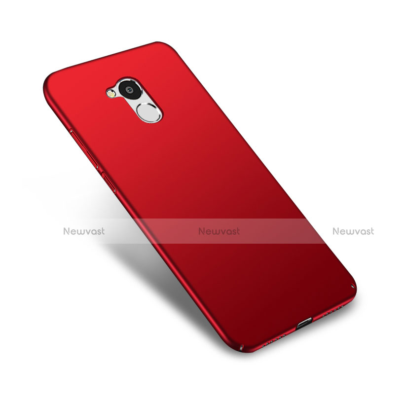 Hard Rigid Plastic Matte Finish Snap On Case M04 for Huawei Honor 6C Pro Red