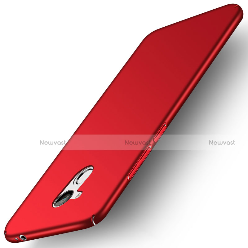 Hard Rigid Plastic Matte Finish Snap On Case M04 for Huawei Honor 6C Pro Red