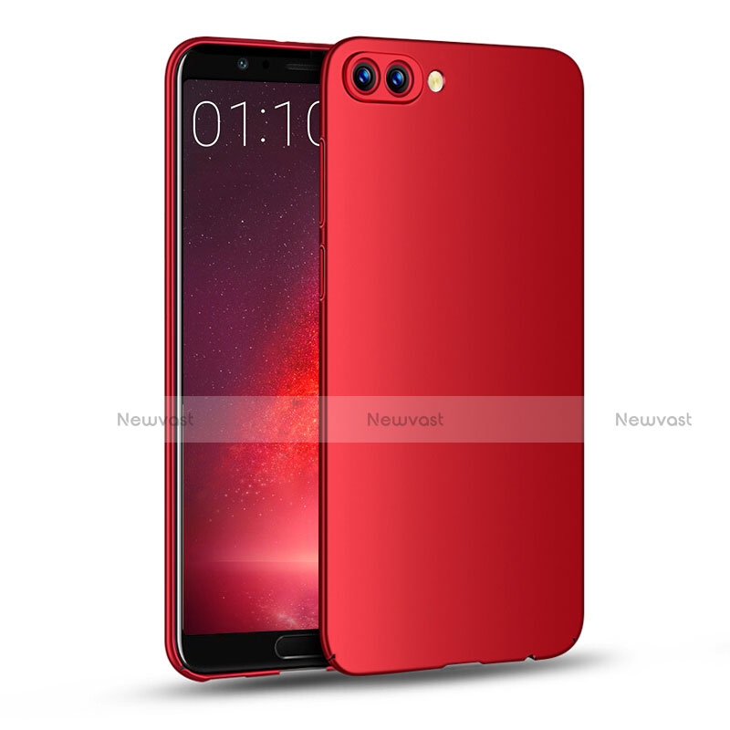 Hard Rigid Plastic Matte Finish Snap On Case M04 for Huawei Honor V10 Red