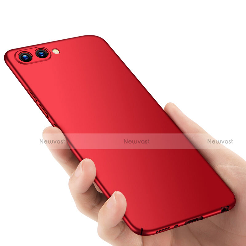 Hard Rigid Plastic Matte Finish Snap On Case M04 for Huawei Honor V10 Red