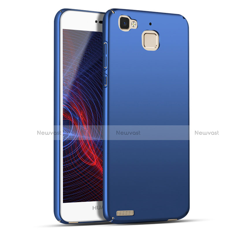 Hard Rigid Plastic Matte Finish Snap On Case M04 for Huawei P8 Lite Smart Blue