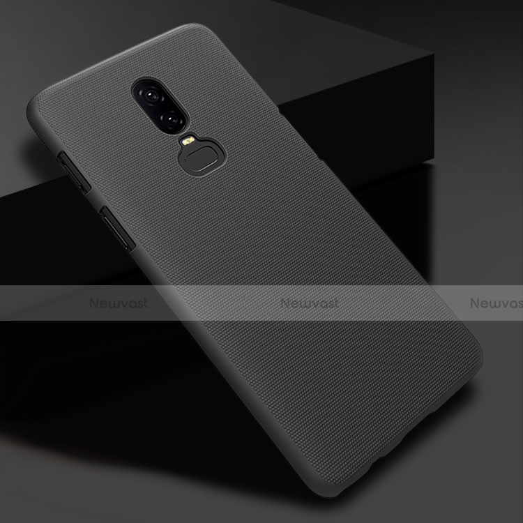 Hard Rigid Plastic Matte Finish Snap On Case M04 for OnePlus 6 Black