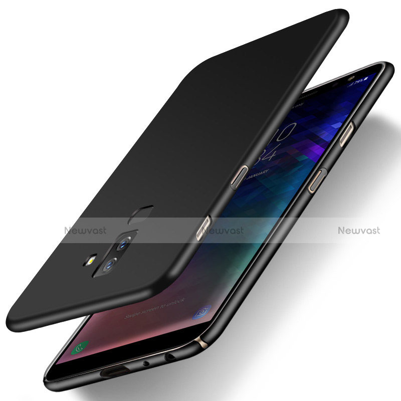 Hard Rigid Plastic Matte Finish Snap On Case M04 for Samsung Galaxy A6 Plus Black