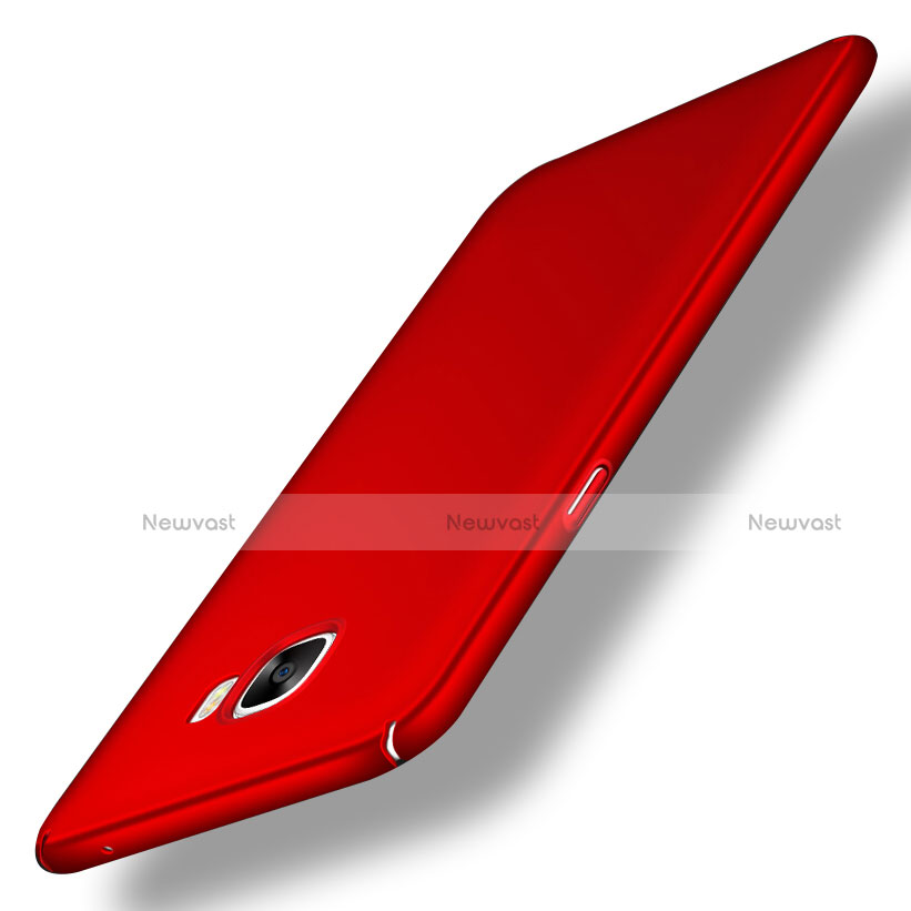 Hard Rigid Plastic Matte Finish Snap On Case M04 for Samsung Galaxy C5 SM-C5000 Red