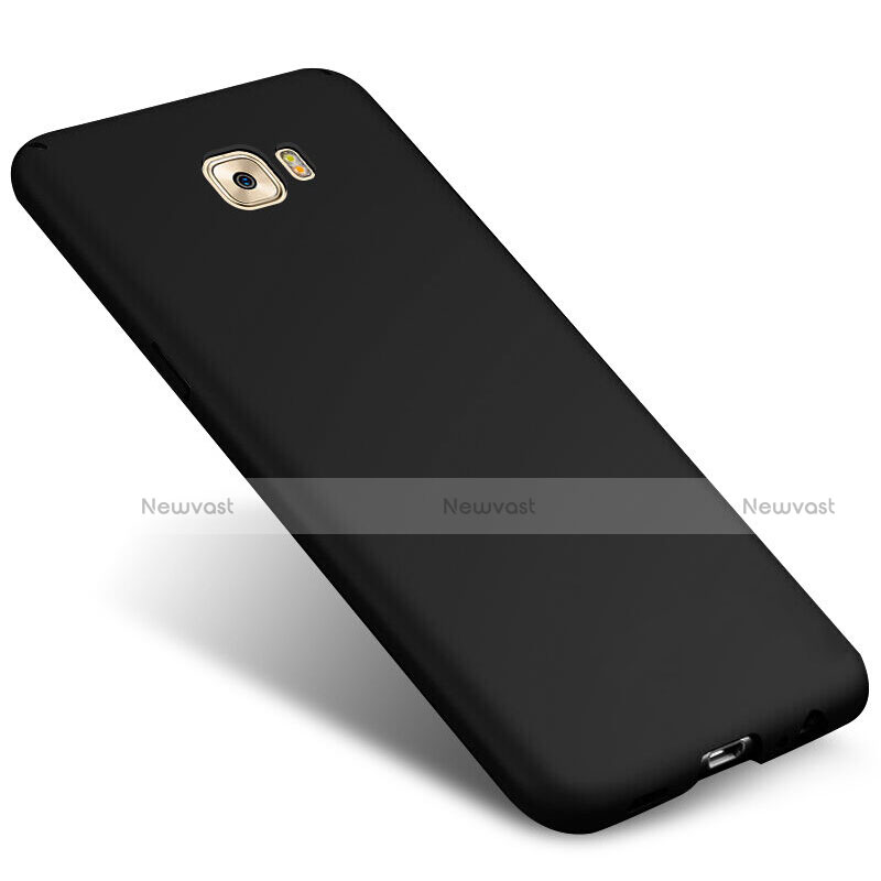 Hard Rigid Plastic Matte Finish Snap On Case M04 for Samsung Galaxy C9 Pro C9000 Black