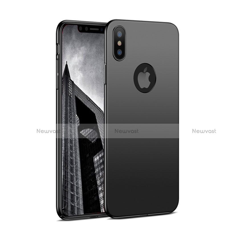 Hard Rigid Plastic Matte Finish Snap On Case M05 for Apple iPhone Xs Black