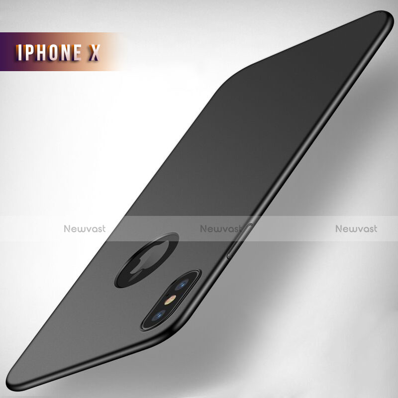 Hard Rigid Plastic Matte Finish Snap On Case M05 for Apple iPhone Xs Black