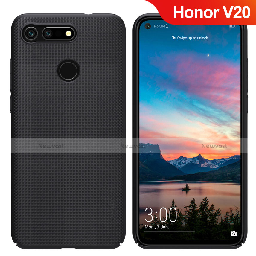 Hard Rigid Plastic Matte Finish Snap On Case M05 for Huawei Honor V20 Black