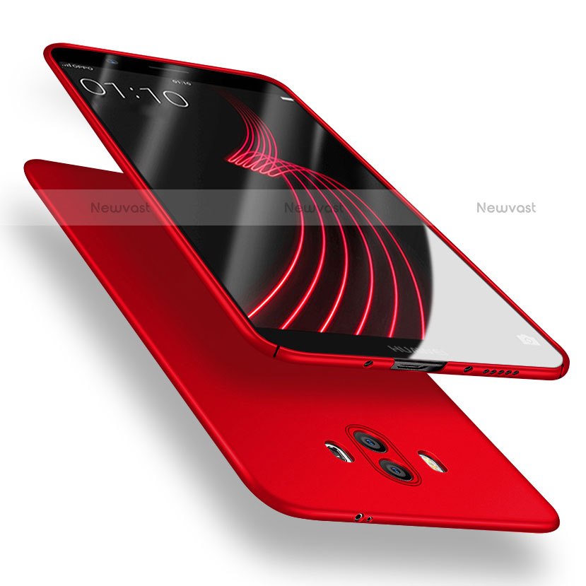 Hard Rigid Plastic Matte Finish Snap On Case M05 for Huawei Mate 10 Red